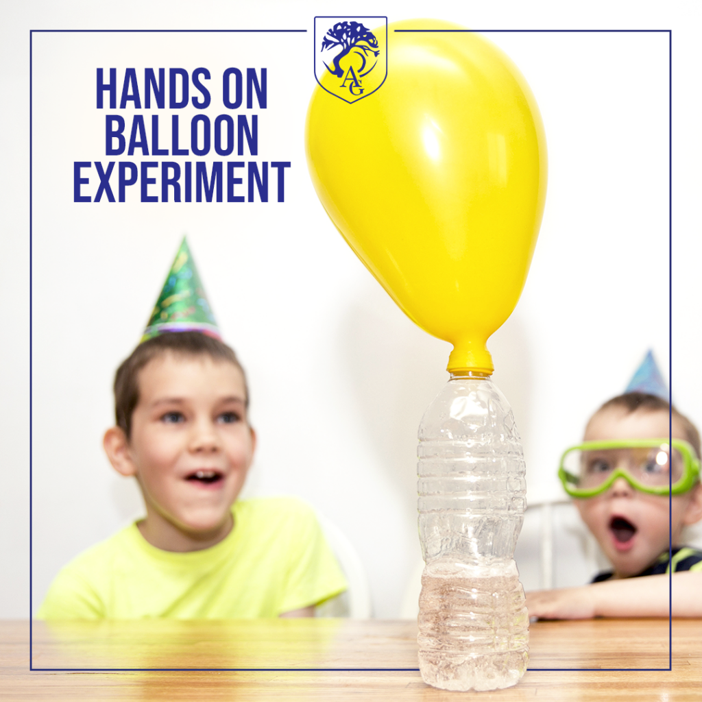 experiment baking soda and vinegar balloon